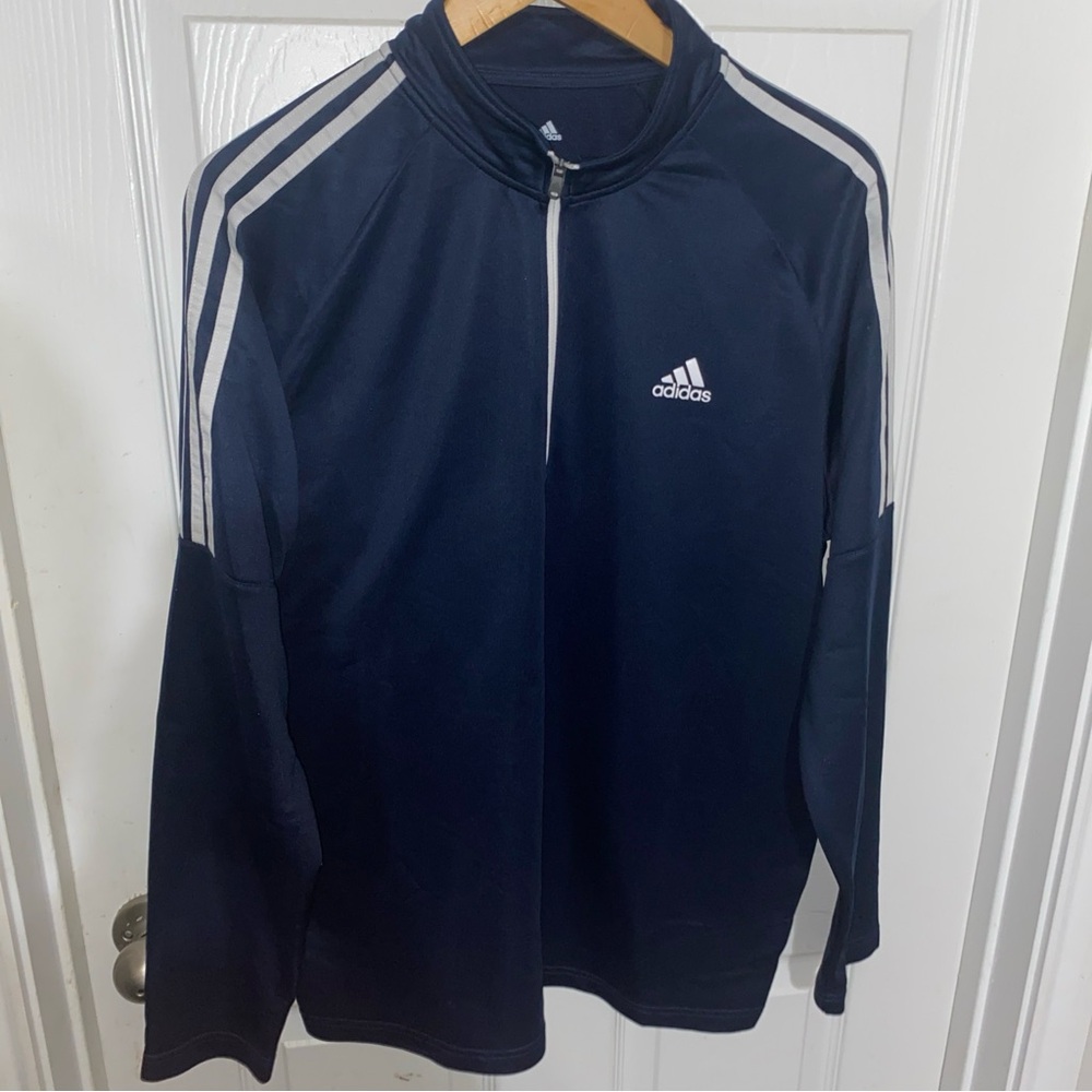 Adidas Navy Blue Track Jacket